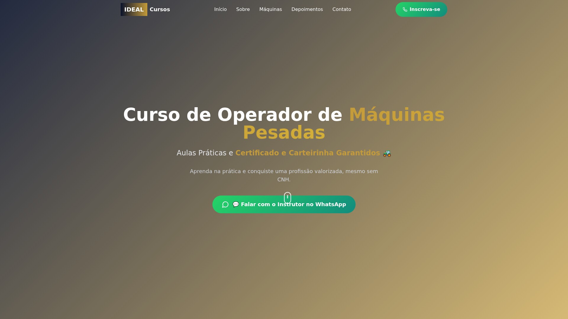 Preview do site Ideal Cursos